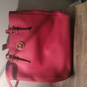 Michael Kors Red Tote Bag